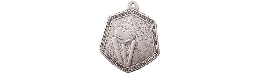 CRICKET FALCON MEDAL 65MM - GOLD, SILVER & BRONZE